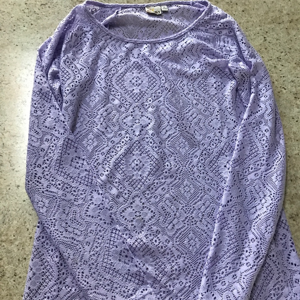 Lilac lace shirt